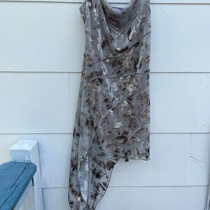 Reclaimed Vintage Y2K 90s Style Silver Dress